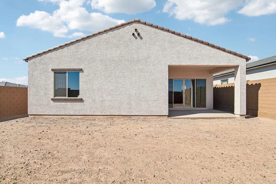 Back exterior elevation