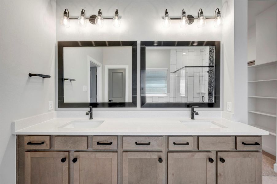 Furnished interior view inside a new home in Meridiana 55' Homesites, Manvel (Image 28).