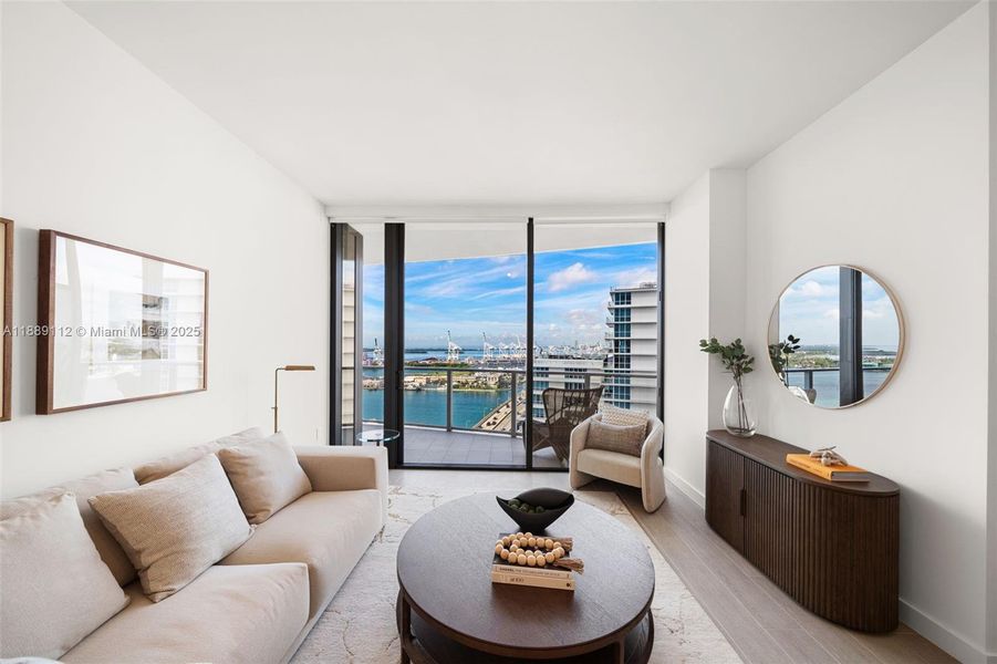 Furnished interior view inside a new home in , Miami Beach (Image 4).