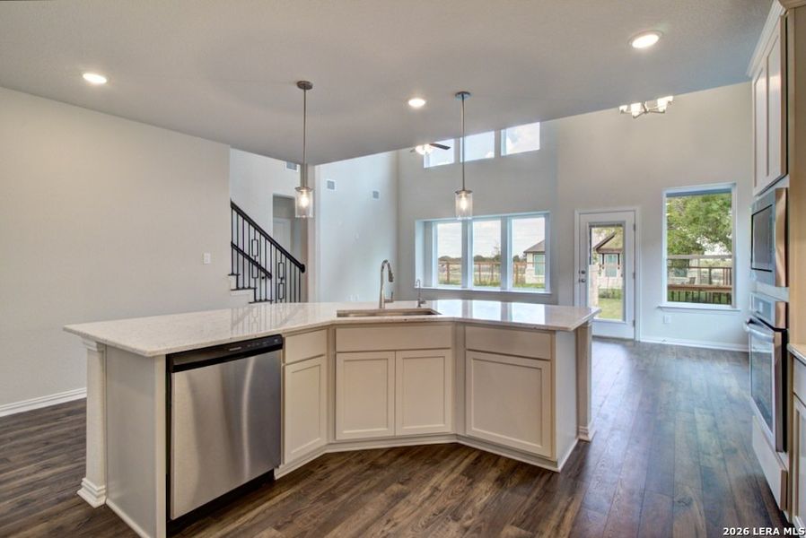 Furnished interior view inside a new home in The Crossvine, Schertz (Image 6).