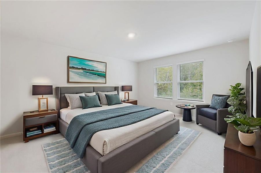 Furnished interior view inside a new home in Preserve at Mountain Creek, Pendergrass (Image 9). Furnished interior view inside a new home in Preserve at Mountain Creek, Pendergrass (Image 9).