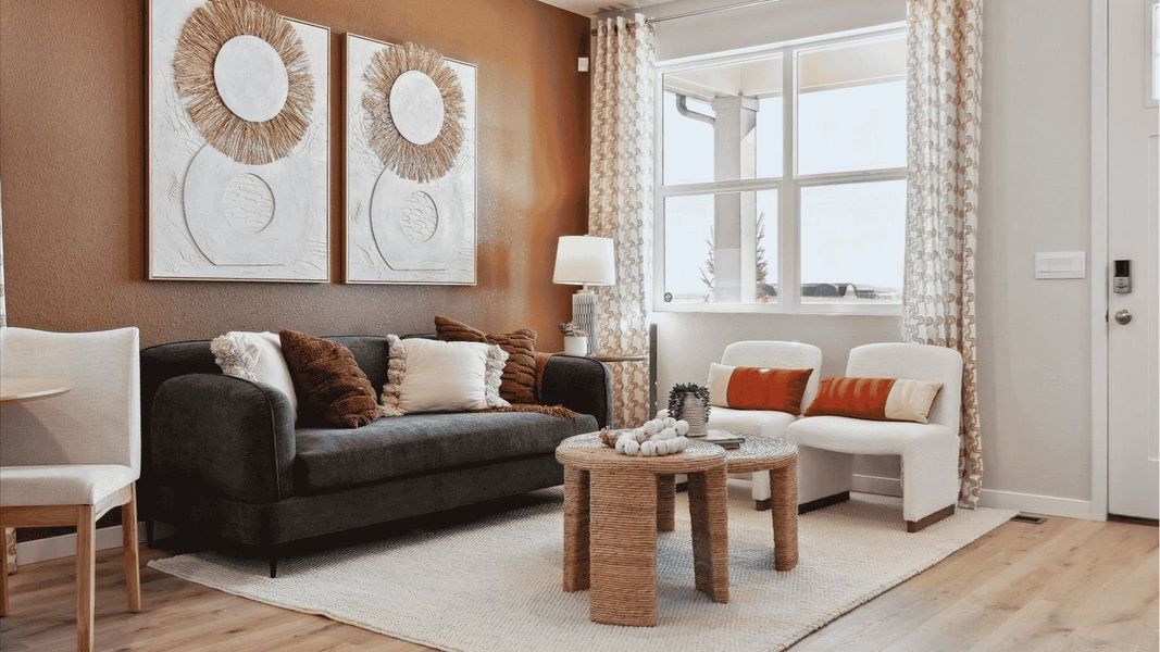 Furnished interior view inside a new home in Horizon Uptown, Aurora (Image 7).