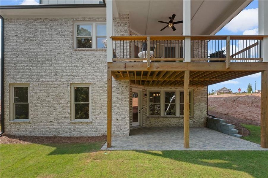 Exterior details and patio area of a home in Laurel View, Suwanee (Image 33). Exterior details and patio area of a home in Laurel View, Suwanee (Image 33).