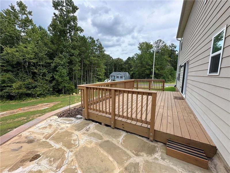 Exterior details and patio area of a home in , Cedartown (Image 25).