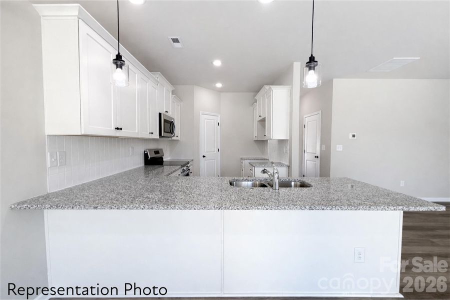 Furnished interior view inside a new home in , Charlotte (Image 8).