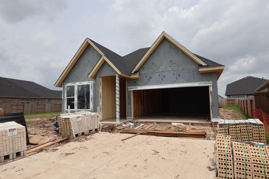 In-progress construction of a new home in Brookewater - Terrace Collection, Rosenberg, TX (Image 4).