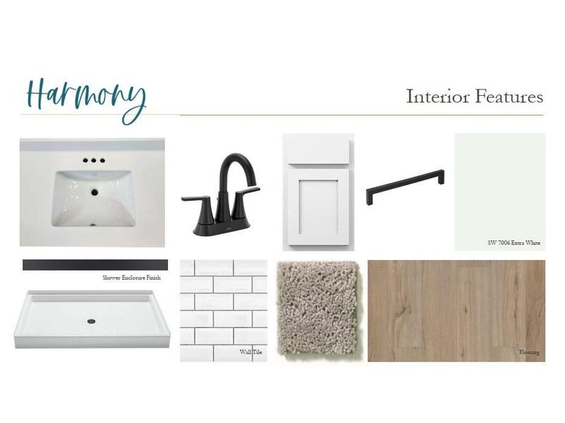 Sample of building materials used in homes in The Estates at Casteel, Bethlehem (Image 5).