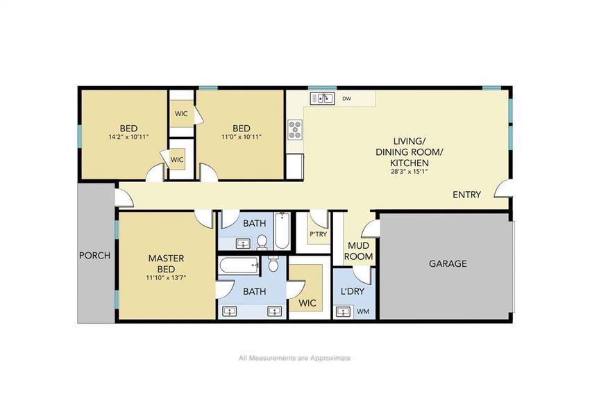 2D floor plan layout of this home in , Henrietta, TX (Image 5).