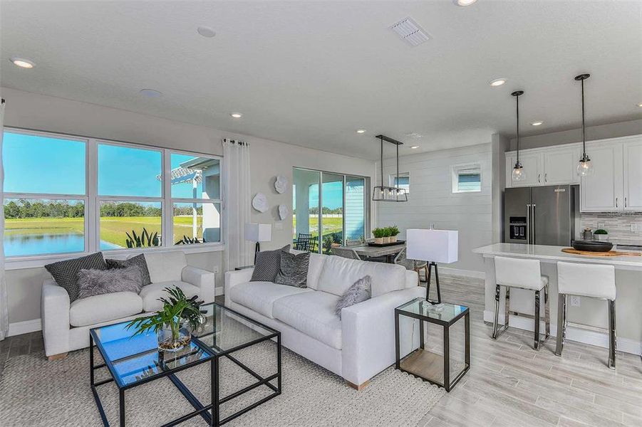 Furnished interior view inside a new home in Del Webb Sunbridge, St. Cloud (Image 12).