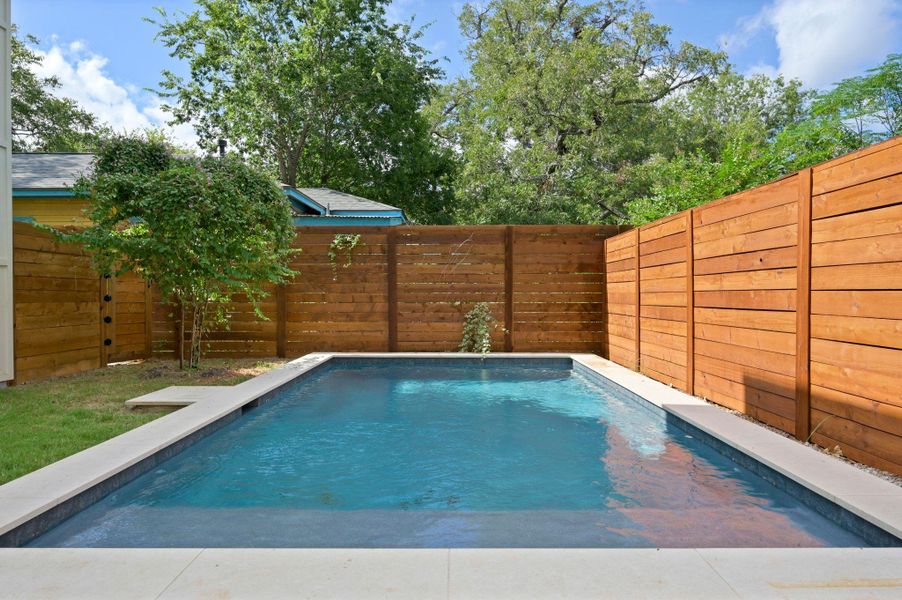 Exterior details and patio area of a home in , Austin (Image 26).