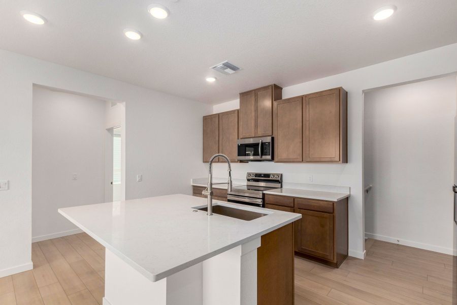 Furnished interior view inside a new home in Gateway Commons, Denver (Image 6). Furnished interior view inside a new home in Gateway Commons, Denver (Image 6).