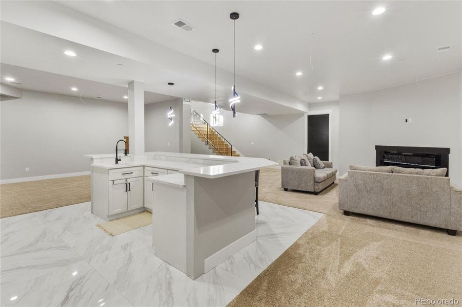 Furnished interior view inside a new home in , Brighton (Image 9). Furnished interior view inside a new home in , Brighton (Image 9).