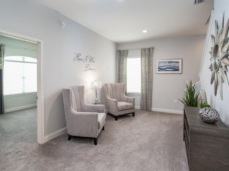 A den provides desirable flexible-use space - Willow II with Loft by Highland Homes A den provides desirable flexible-use space - Willow II with Loft by Highland Homes