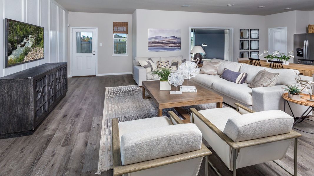 Family Room to Flex Room Family Room to Flex Room