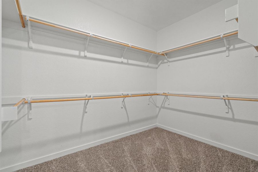 Spacious walk in closet Spacious walk in closet