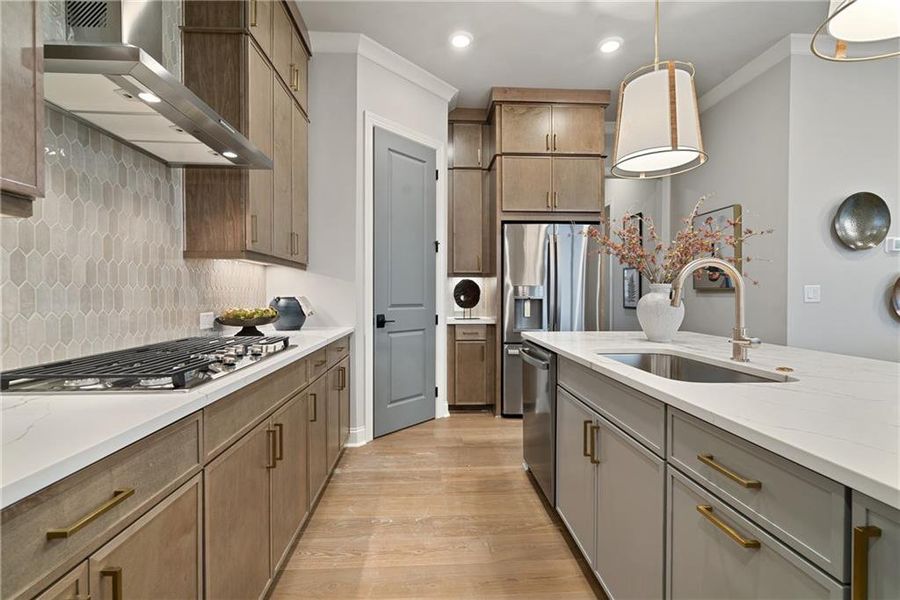 Furnished interior view inside a new home in Palisades Single Family, Cumming (Image 18).