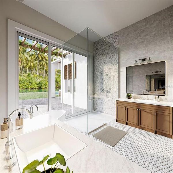 Furnished interior view inside a new home in , Sarasota (Image 3).