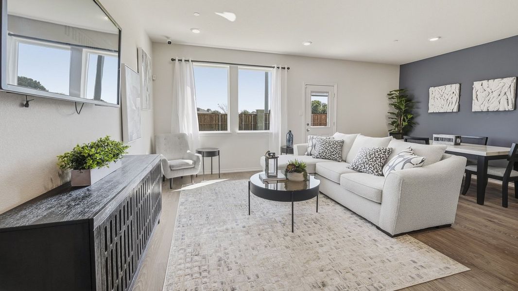 Furnished interior view inside a new home in Arbor Trails South, Princeton (Image 4).