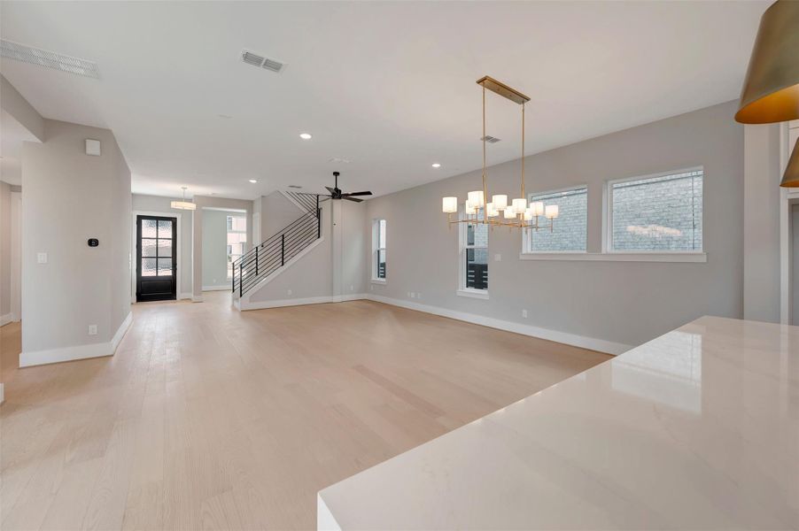 Spacious, unfurnished interior of a new home in Easthaven at Bridgeland Central - Vision Collection, Cypress (Image 17).