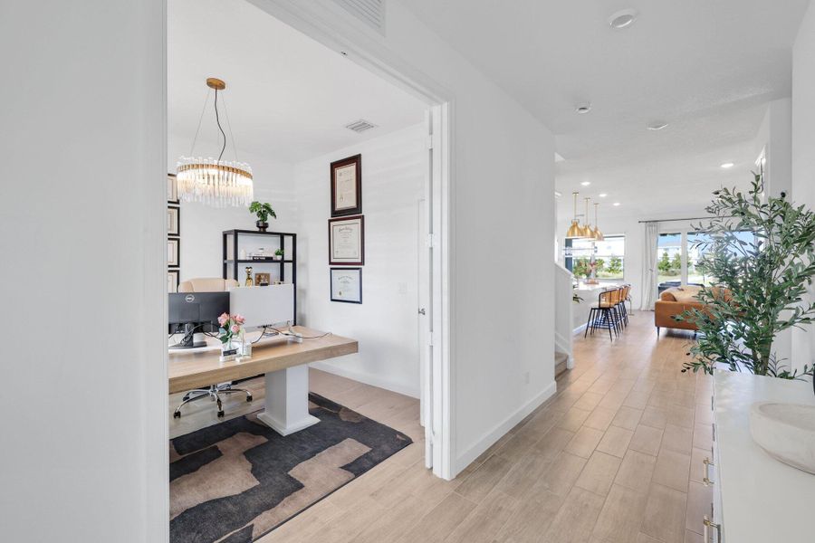 Furnished interior view inside a new home in , Loxahatchee (Image 37).