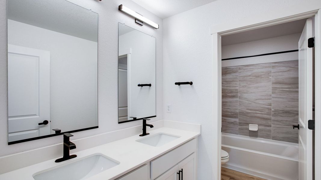 Furnished interior view inside a new home in Vista Meadows, Fort Lupton (Image 8). Furnished interior view inside a new home in Vista Meadows, Fort Lupton (Image 8).