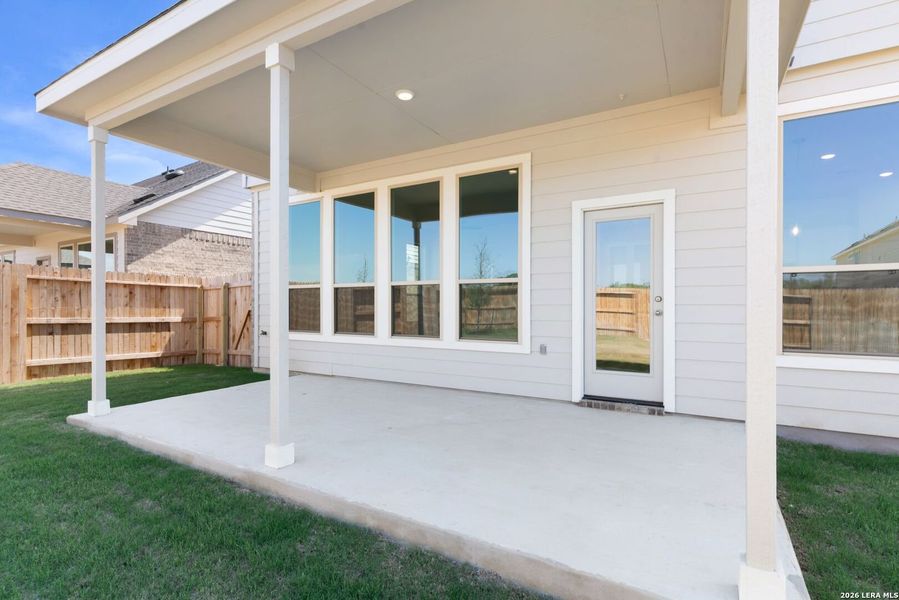 Exterior details and patio area of a home in Stream Waters, Seguin (Image 3). Exterior details and patio area of a home in Stream Waters, Seguin (Image 3).
