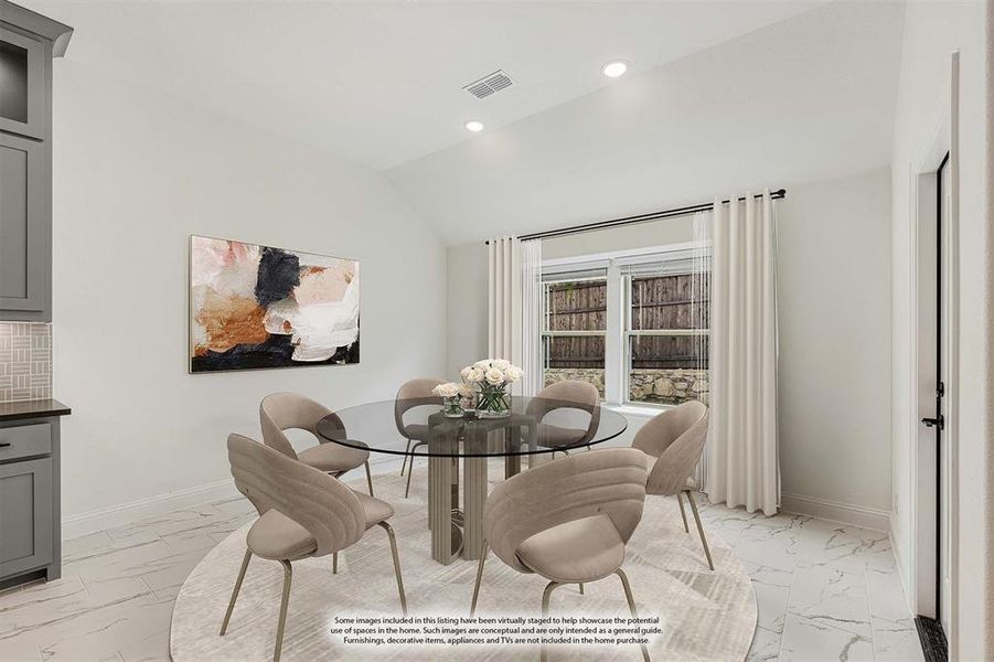 Furnished interior view inside a new home in Ridgepoint, Midlothian (Image 18).