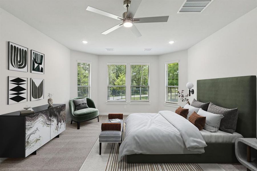 Furnished interior view inside a new home in Cross Creek Meadows, Celina (Image 14).