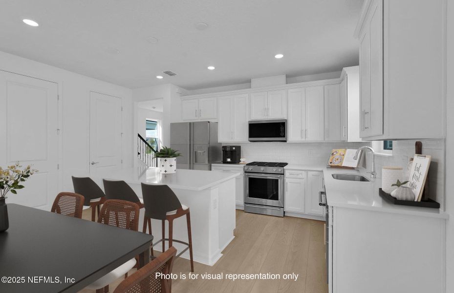 Furnished interior view inside a new home in Hawthorn Park at Wildlight, Yulee (Image 10).