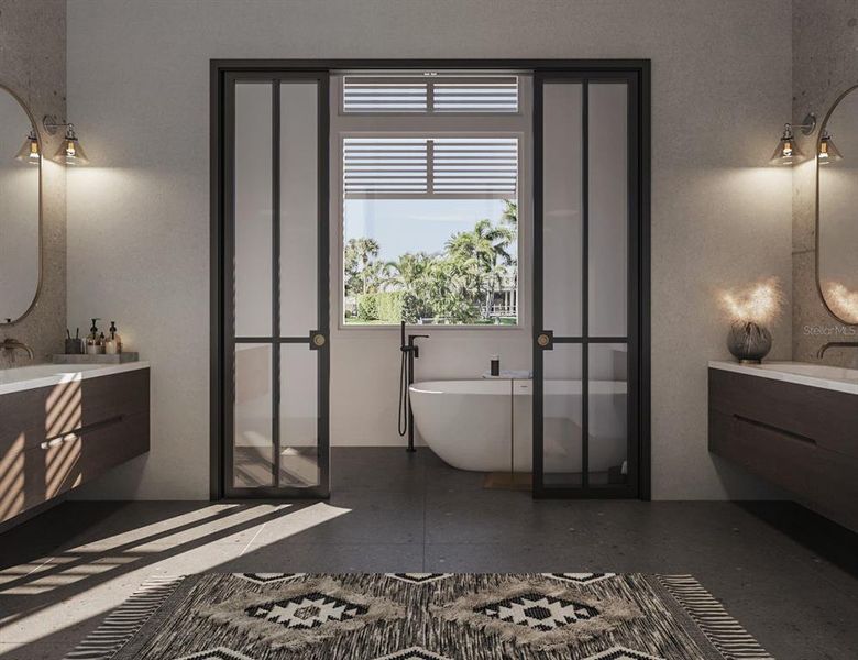 Furnished interior view inside a new home in , Sarasota (Image 4).