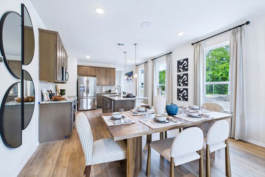 Representative furnished interior of a home built from the The Gillian C by Davidson Homes LLC in Cedar Heights, San Antonio (Image 12).