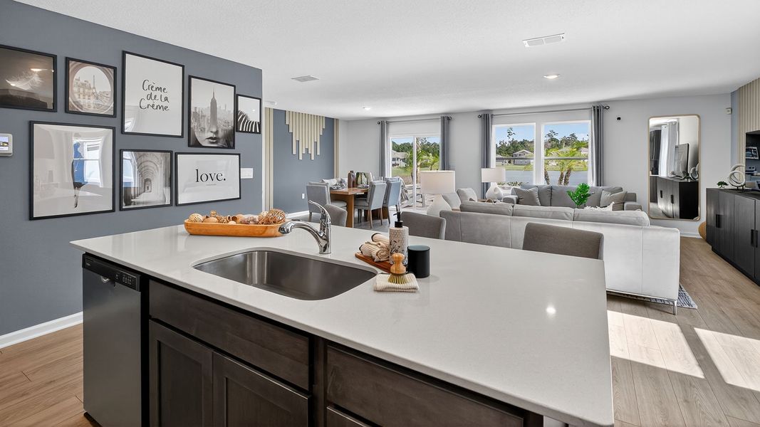 Representative furnished interior of a home built from the CALI by D.R. Horton in Copes Landing, Jacksonville (Image 11).