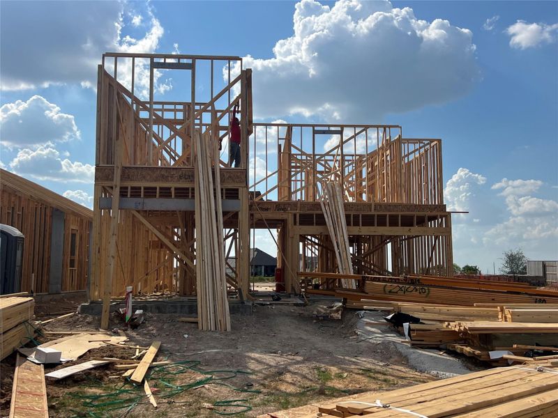 In-progress construction of a new home in , Katy, TX (Image 5).