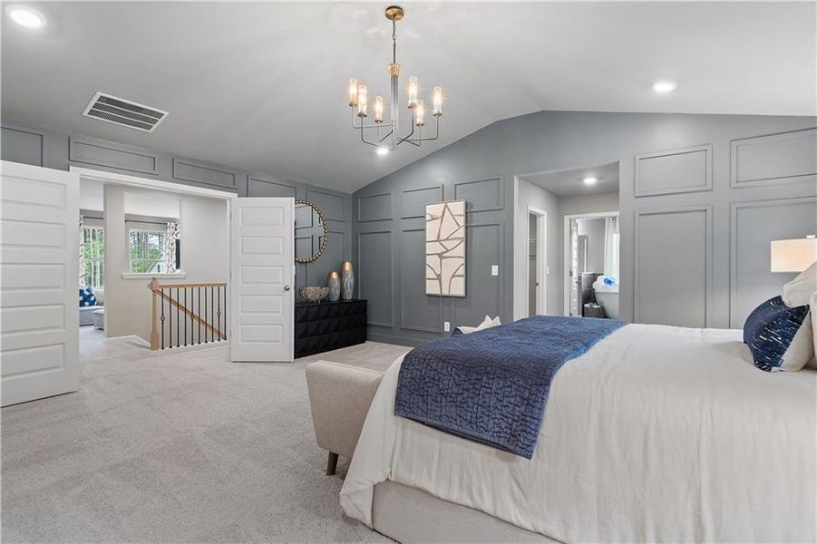 Furnished interior view inside a new home in Riverbend Overlook, Fayetteville (Image 24).