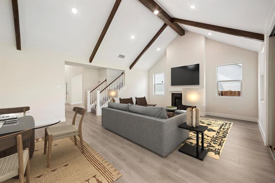 Furnished interior view inside a new home in Elevon, Lavon (Image 17). Furnished interior view inside a new home in Elevon, Lavon (Image 17).