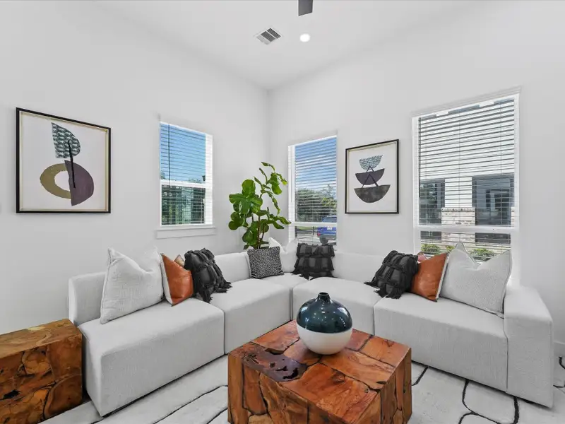 Furnished interior view inside a new home in , Houston (Image 12).