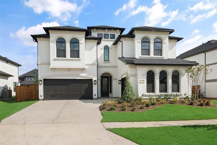 Front exterior of a new home in , Frisco, TX, highlighting curb appeal (Image 1).