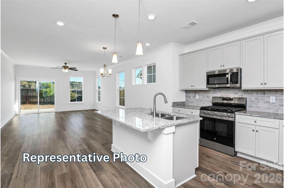 Furnished interior view inside a new home in Caldwell Forest, Charlotte (Image 5).