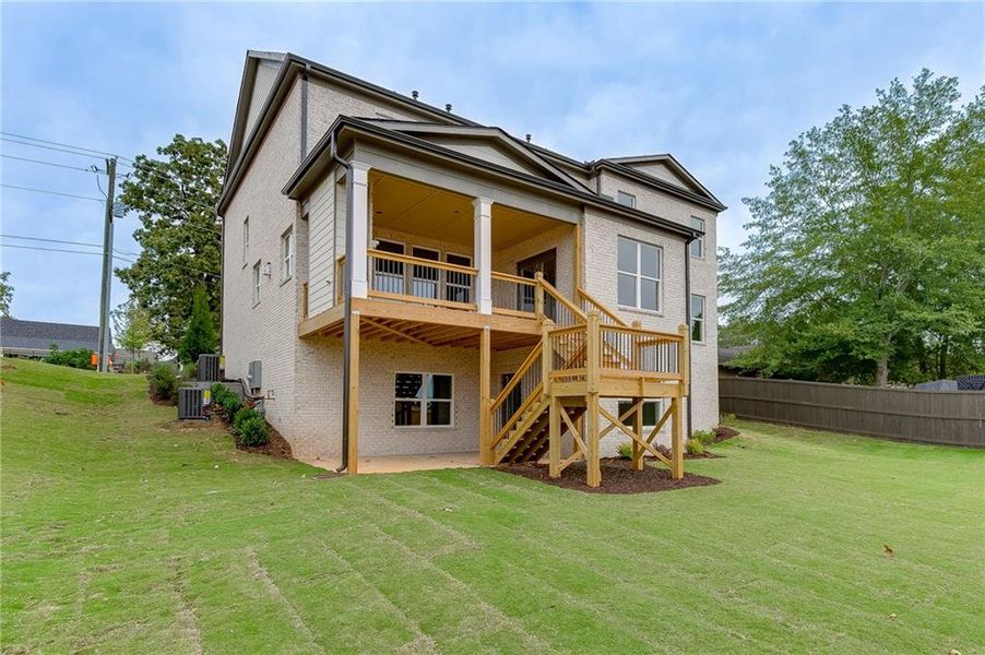 Exterior details and patio area of a home in , Buford (Image 9).