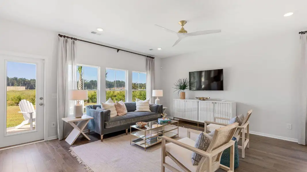 Furnished interior view inside a new home in Sweetgrass at Summers Corner, Summerville (Image 15). Furnished interior view inside a new home in Sweetgrass at Summers Corner, Summerville (Image 15).