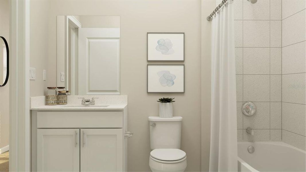 Furnished interior view inside a new home in Bridgewalk, St. Cloud (Image 7).