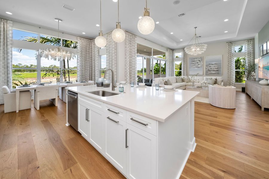 Representative furnished interior of a home built from the Horizon by GL Homes in Valencia Sky (55+), Naples (Image 7).