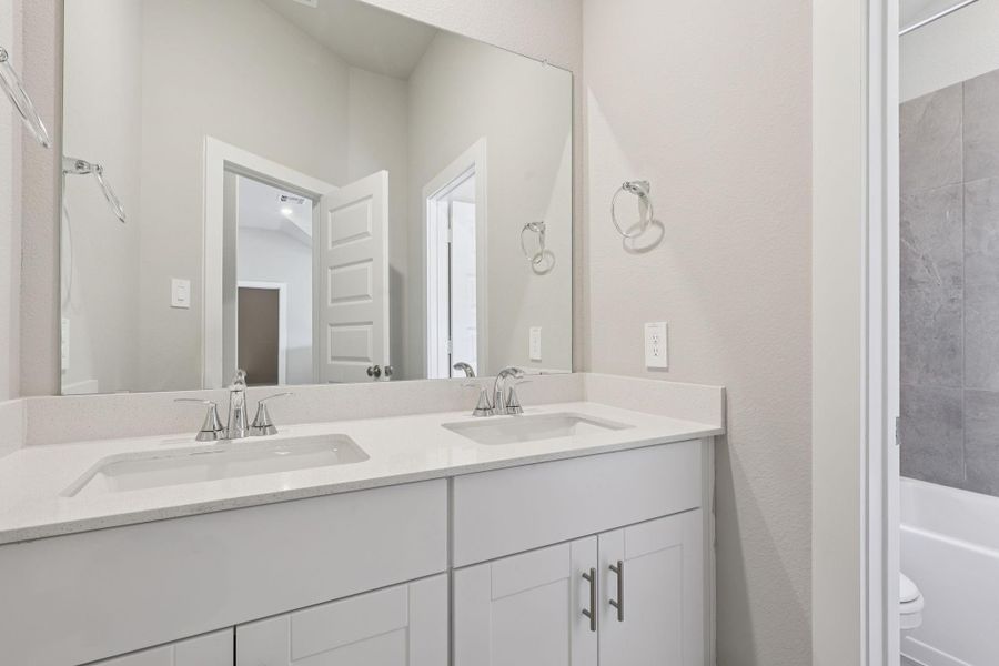 Photo is not of the actual home, but is an inspirational photo of builder’s model home and may depict options, furnishings, and/or decorator features that are not included