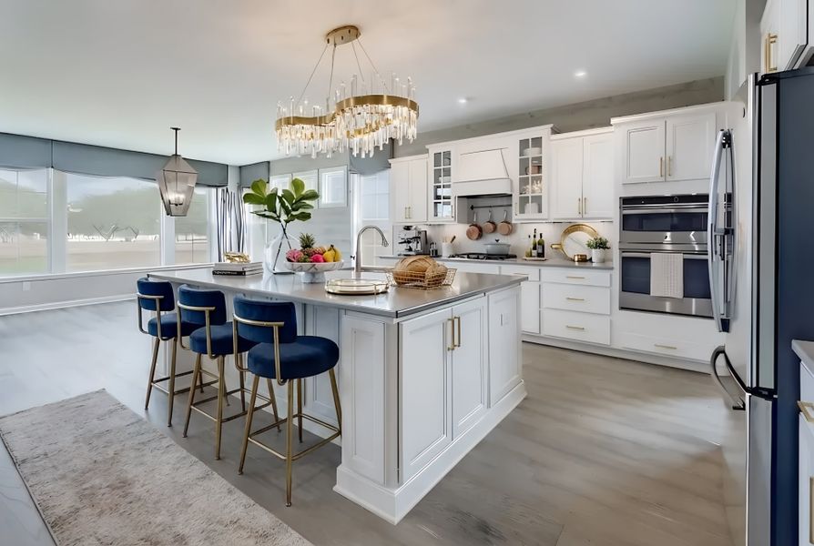 Representative furnished interior of a home built from the Paxton by Fischer Homes in Governor’s Preserve, Canton (Image 31).
