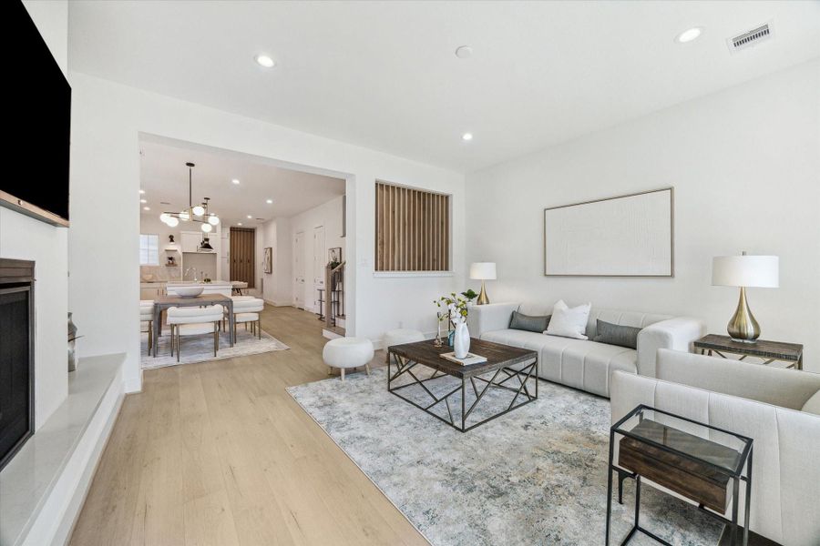 Furnished interior view inside a new home in , Houston (Image 11).