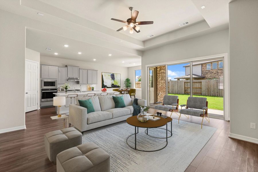 Furnished interior view inside a new home in Sunterra Lakes, Brookshire (Image 4).