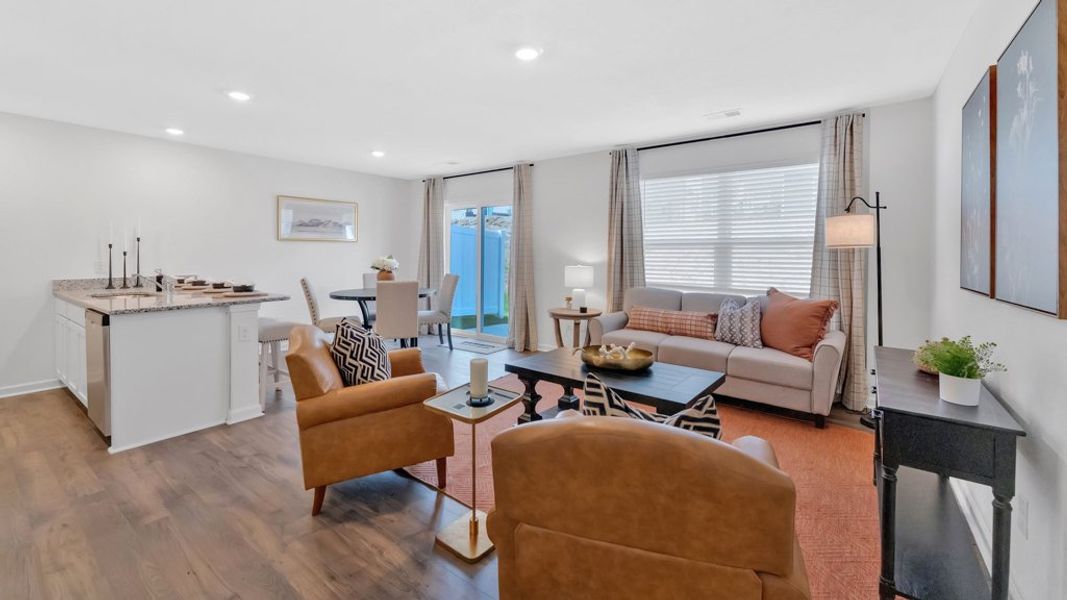 Representative furnished interior of a home built from the Altamont Townhome by D.R. Horton in Warren's Way Townhomes, Jonesborough (Image 9). Representative furnished interior of a home built from the Altamont Townhome by D.R. Horton in Warren's Way Townhomes, Jonesborough (Image 9).