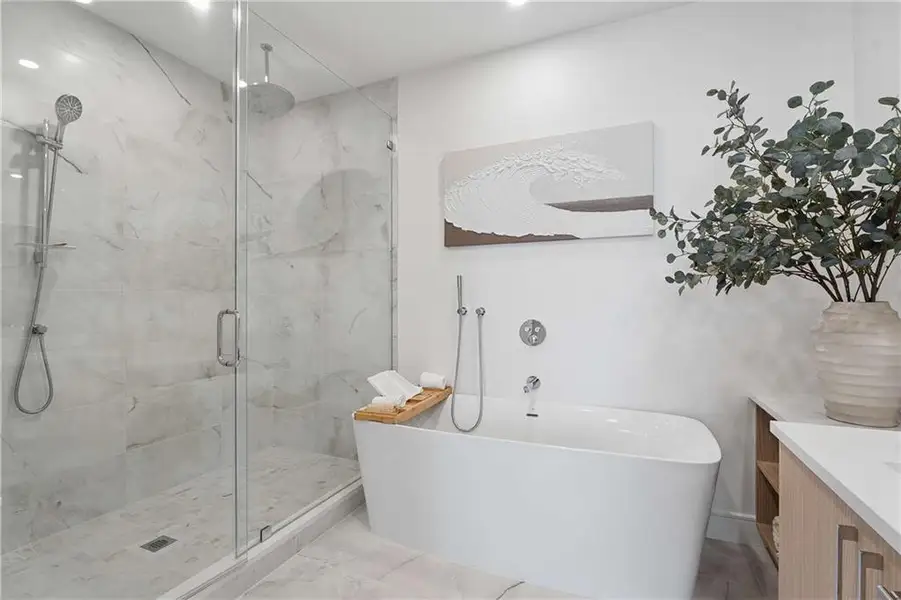 Furnished interior view inside a new home in , Atlanta (Image 9).