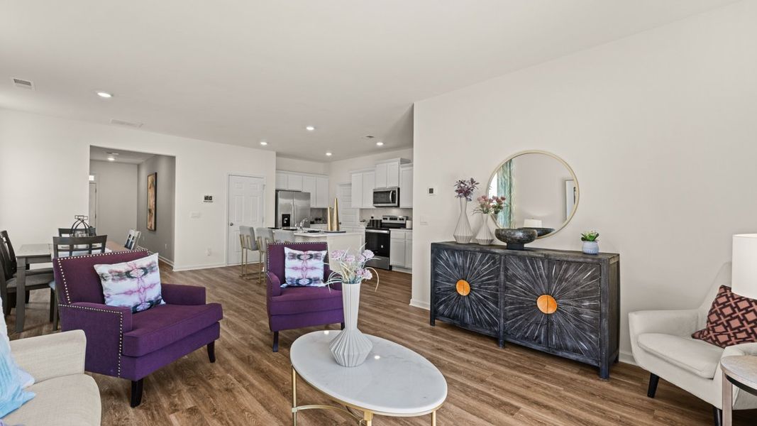 Representative furnished interior of a home built from the Robie by D.R. Horton in Shoal Creek, Hampton (Image 14).