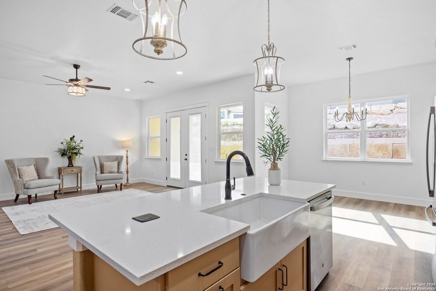 Furnished interior view inside a new home in , Kerrville (Image 7).